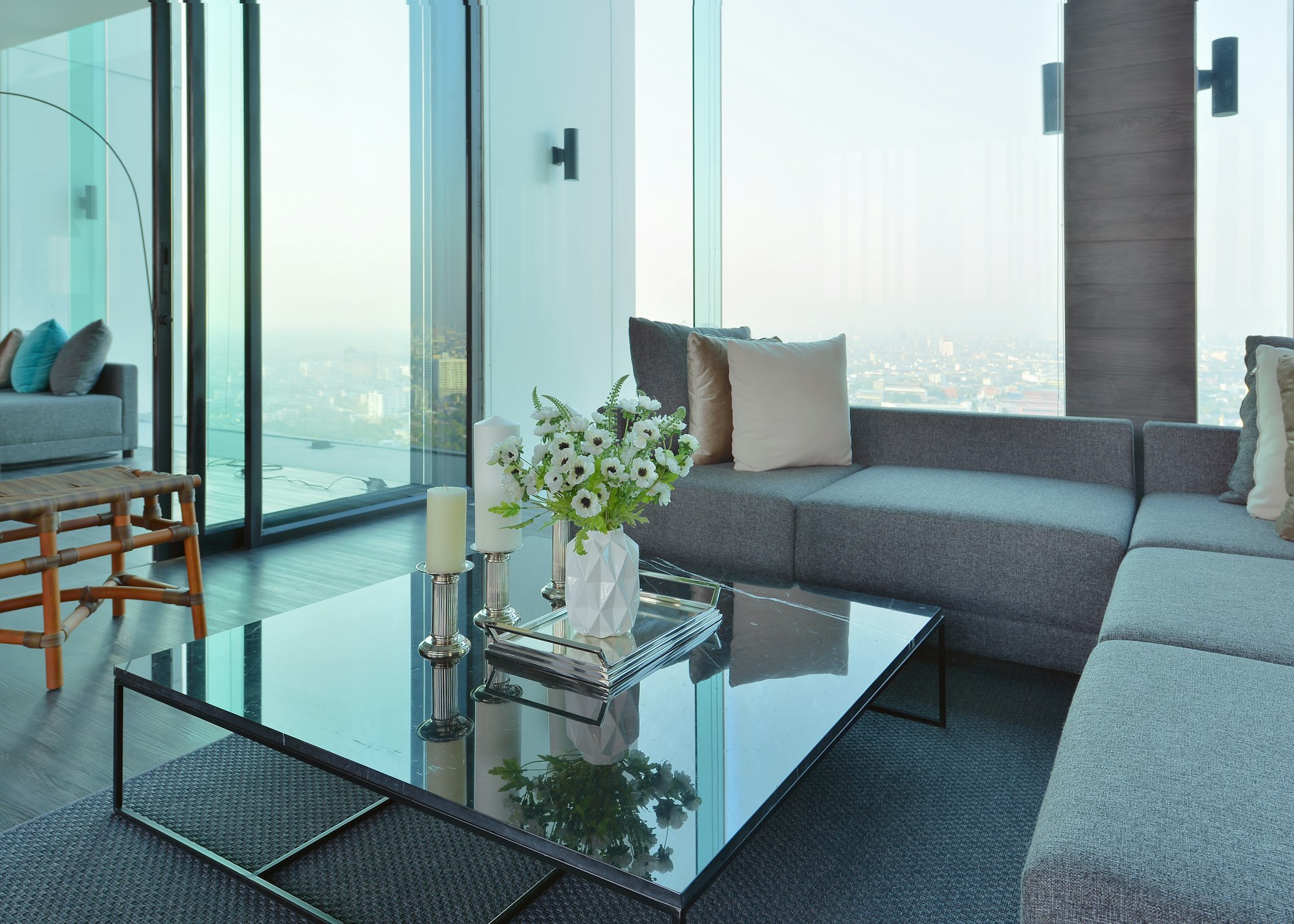 luxury modern empty room interior design decoration - condominium representing condo fees